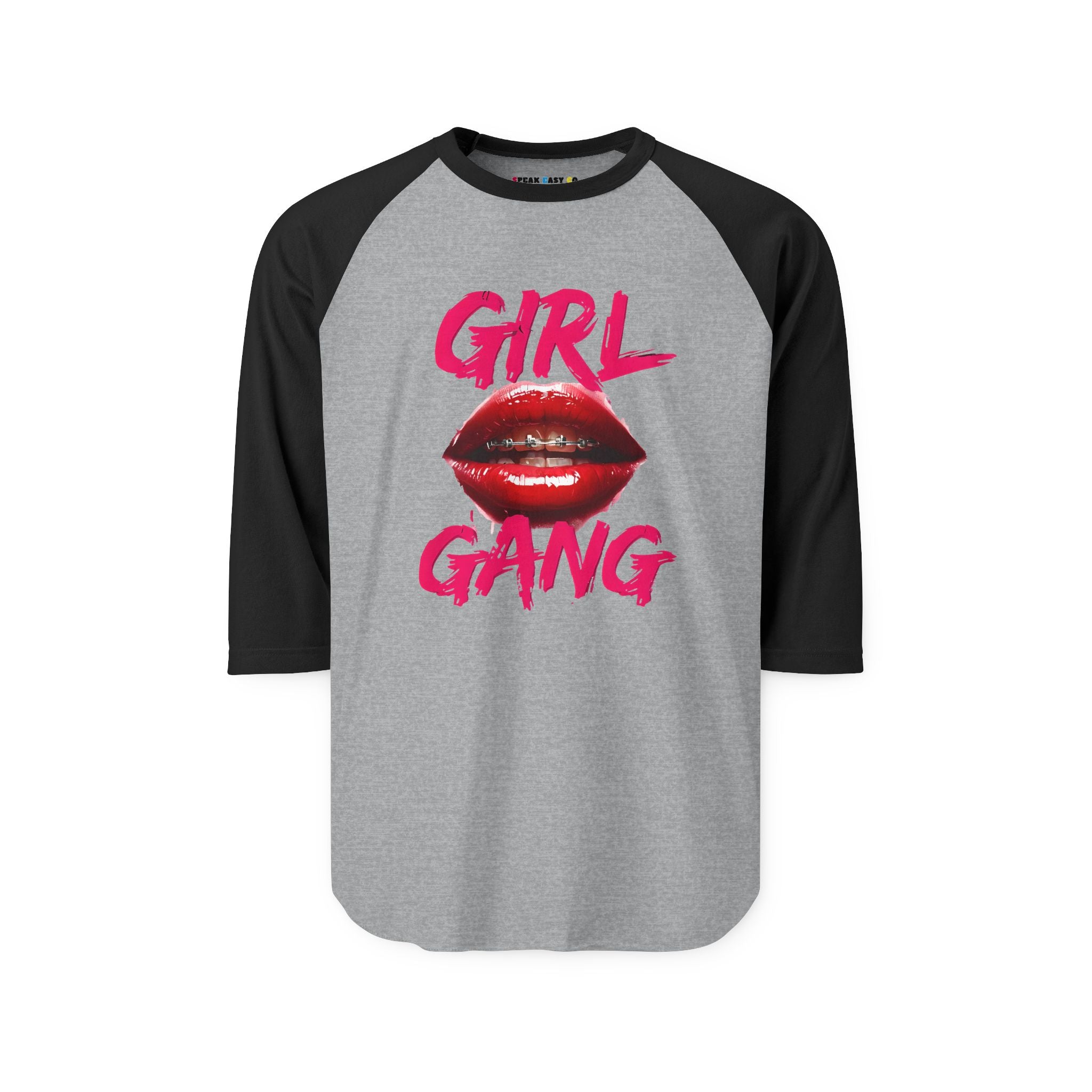 "Girl Gang" 3/4th Sleeve Raglan Shirt