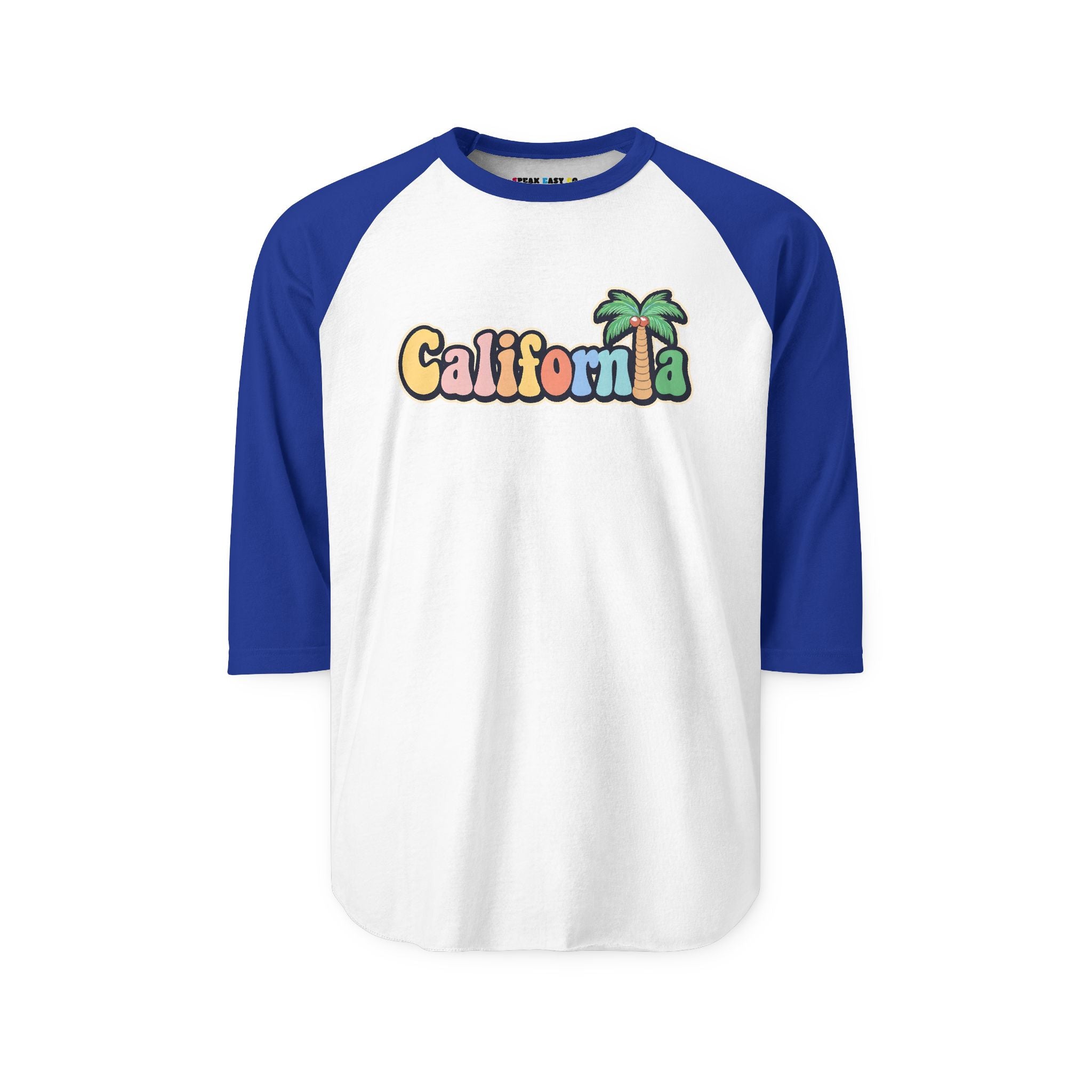 California Palm Tree 3/4th Sleeve Raglan Shirt