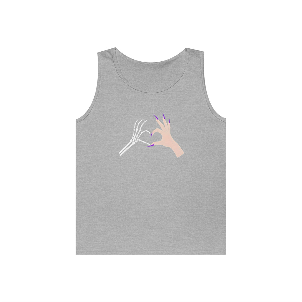 Skeleton Hand Heart Tank