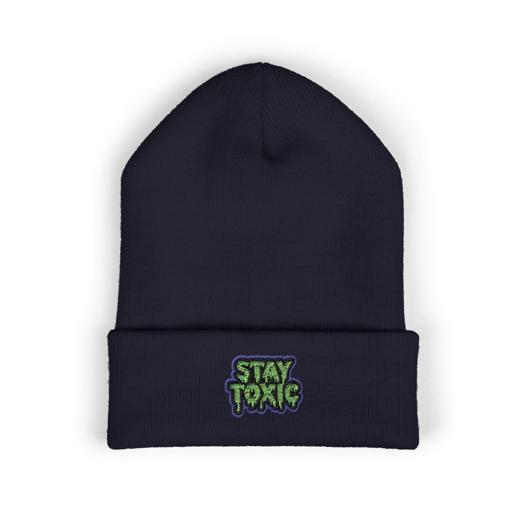 Stay Toxic Embroidered Classic Beanie