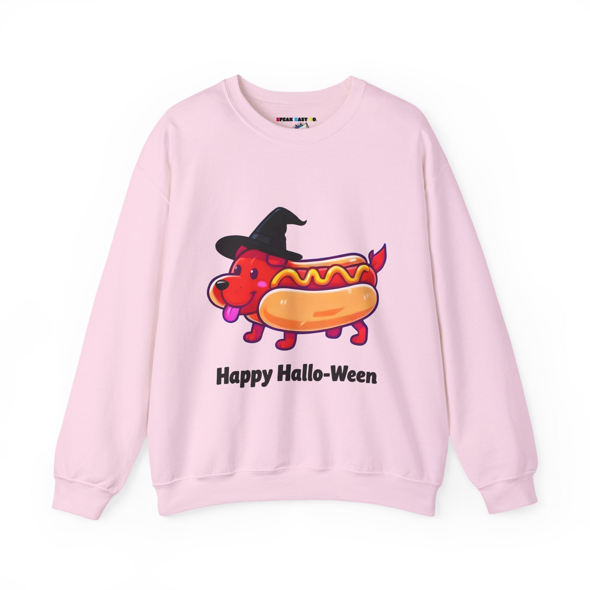 "Happy Hallo-Ween" Hotdog Costume Crewneck Sweatshirt