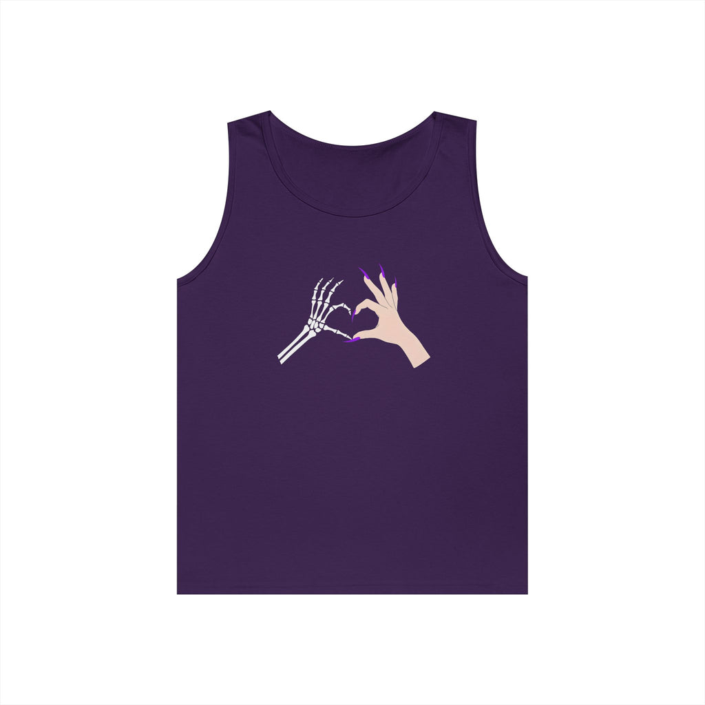Skeleton Hand Heart Tank