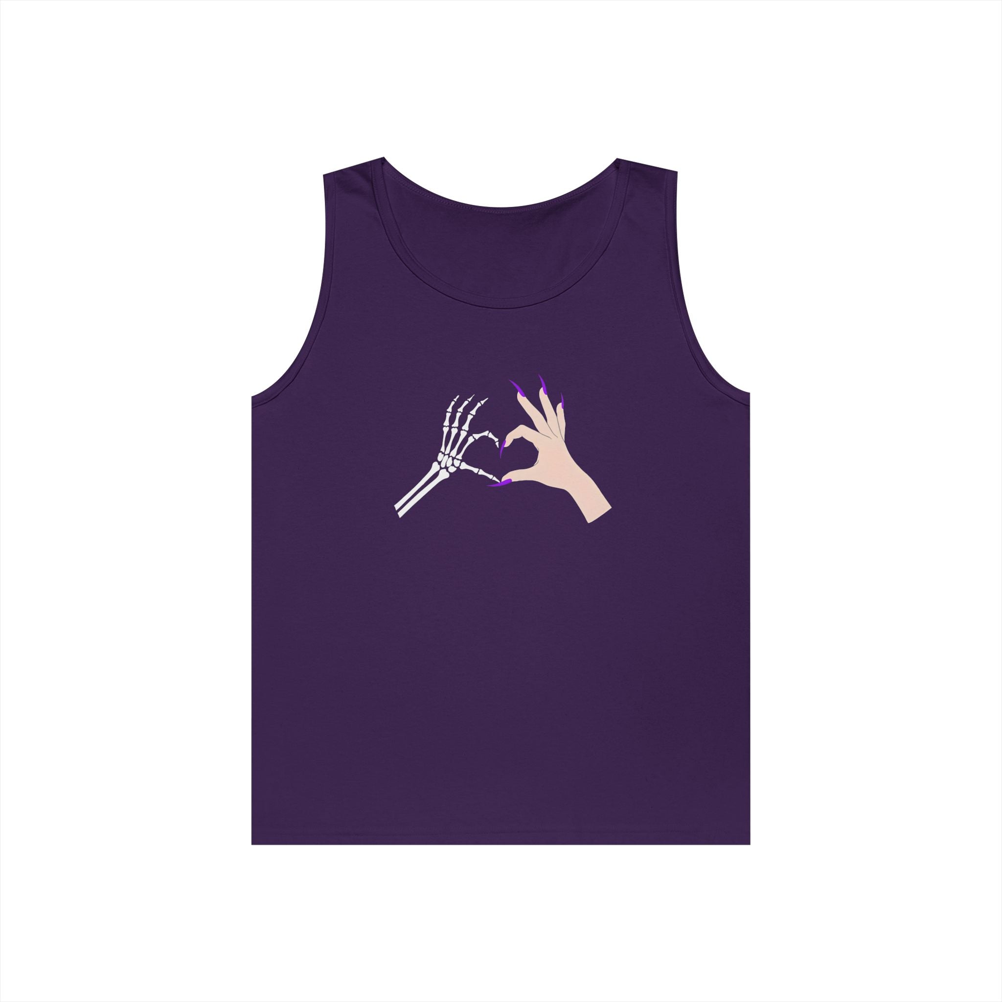 Skeleton Hand Heart Tank