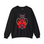 Edgy Bunny Heart Crewneck Sweatshirt