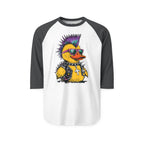 Punk Duck Raglan Three-Quarter Sleeve Tee