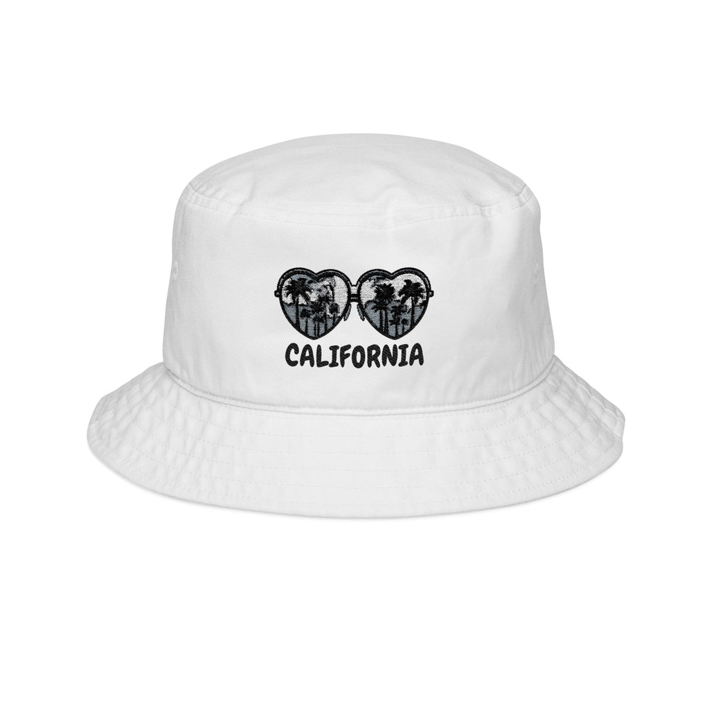 California Glasses Embroidered Bucket Hat