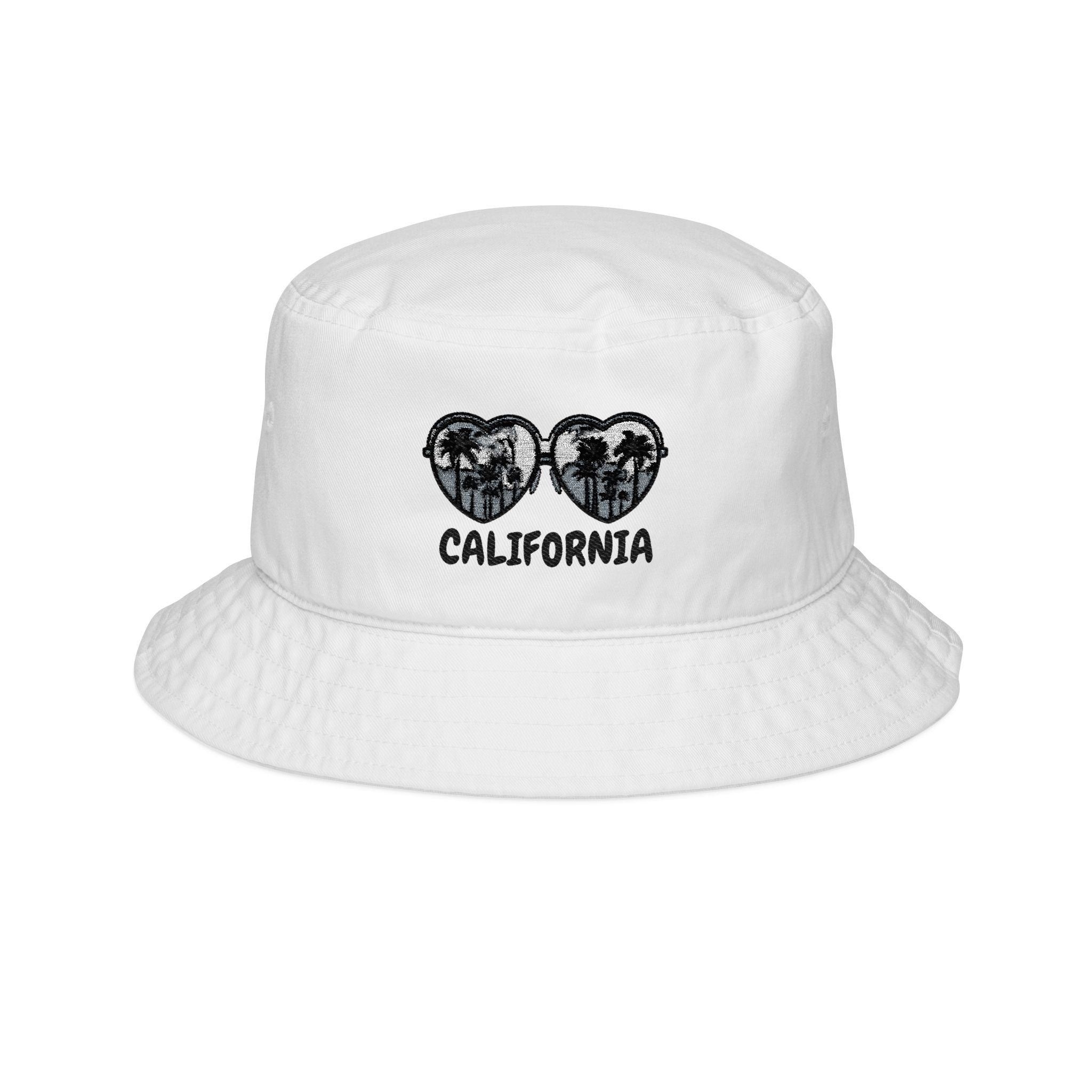 California Glasses Embroidered Bucket Hat
