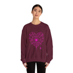 Spiderweb Heart Crewneck Sweatshirt