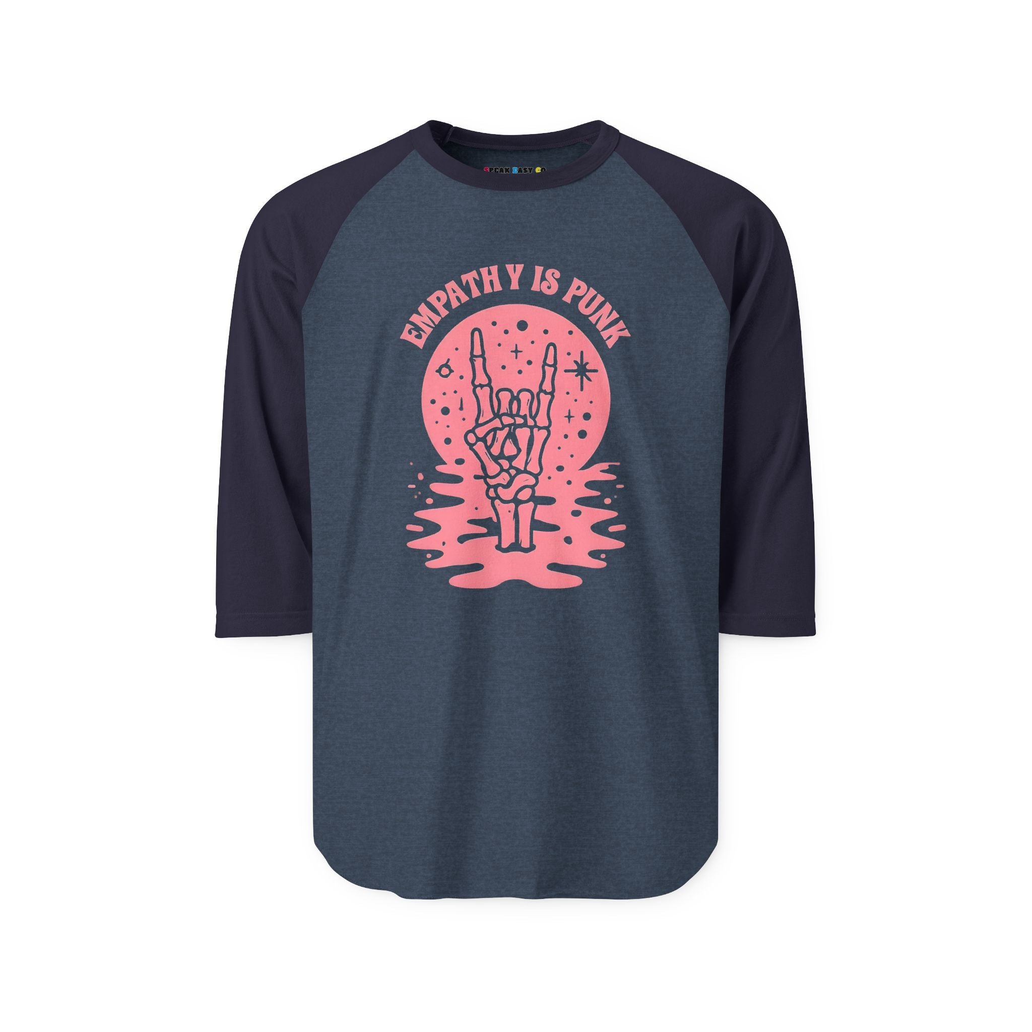 "Empathy Is Punk" 3/4th Sleeve Raglan Shirt