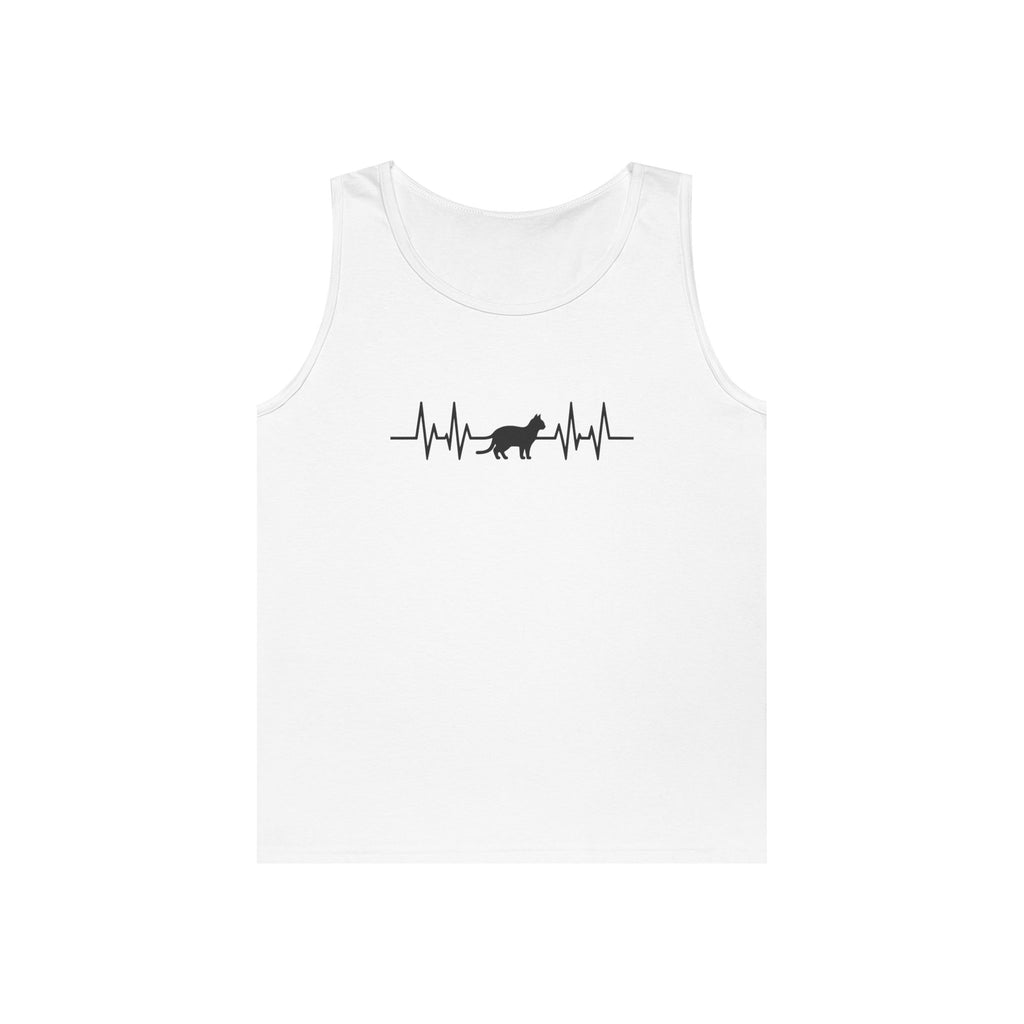 Black Cat Heartbeat Tank