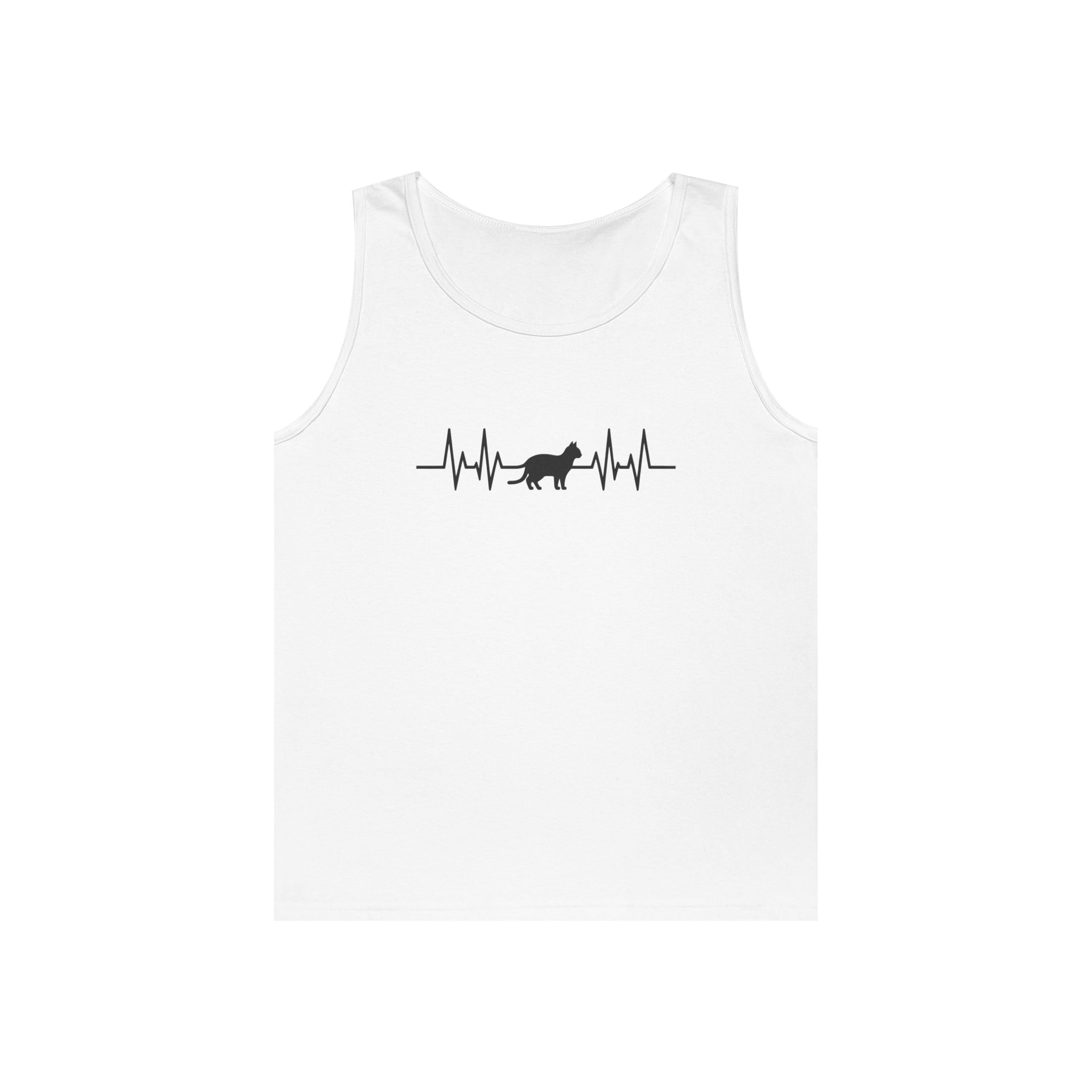 Black Cat Heartbeat Tank