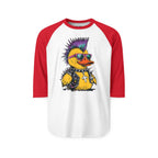 Punk Duck Raglan Three-Quarter Sleeve Tee