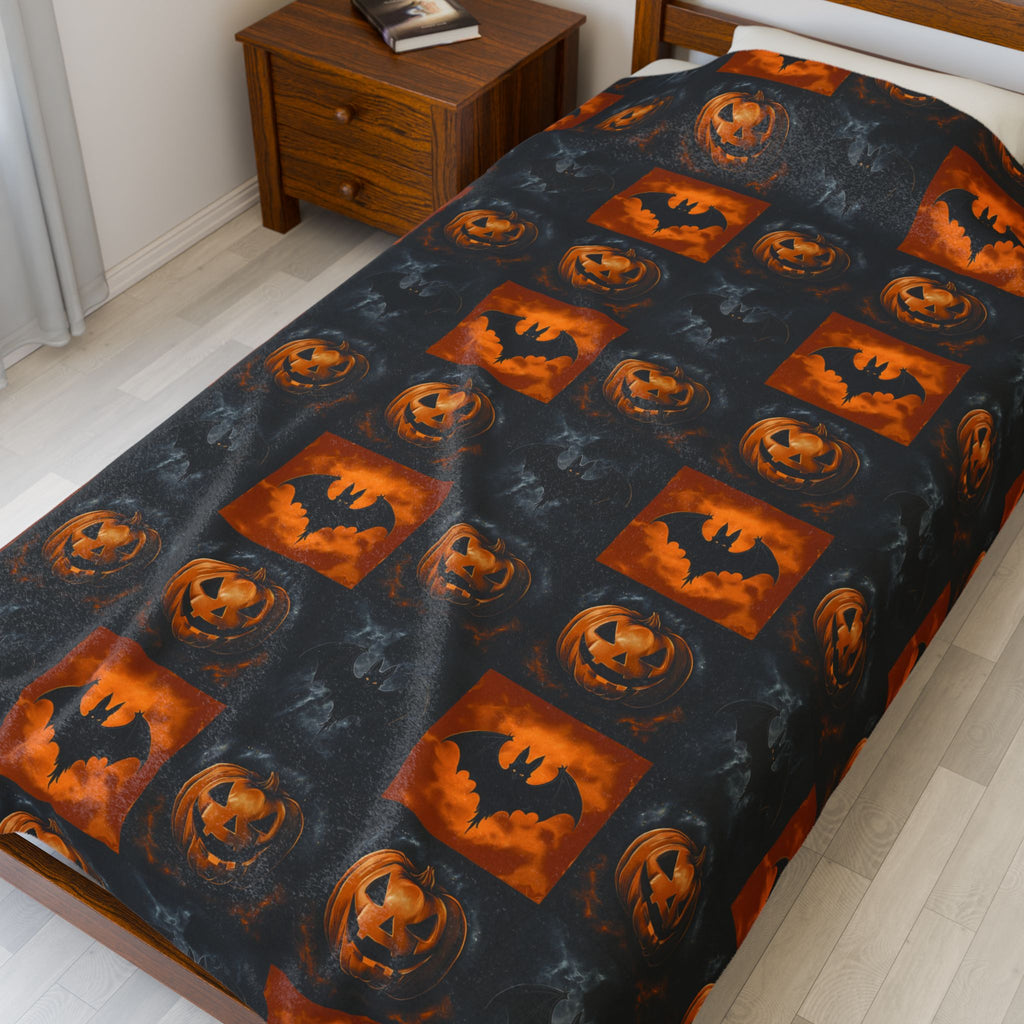 Halloween Themed Velveteen Plush Blanket