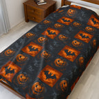 Halloween Themed Velveteen Plush Blanket