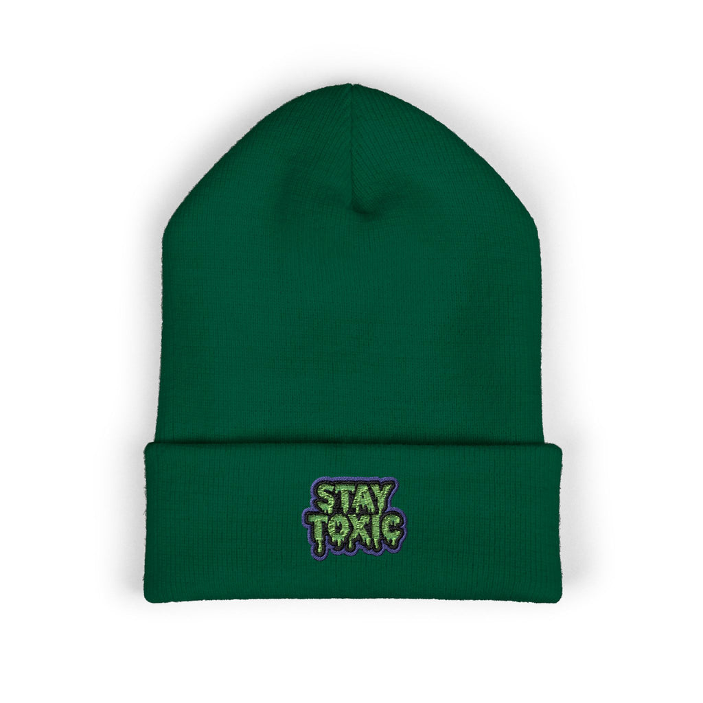 Stay Toxic Embroidered Classic Beanie