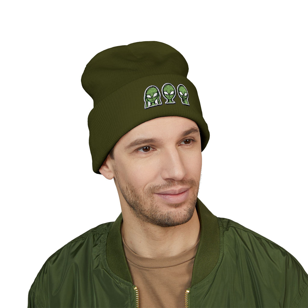Aliens Embroidered Classic Cuffed Beanie