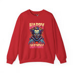 "Happy Deathday" Clown Crewneck Sweatshirt
