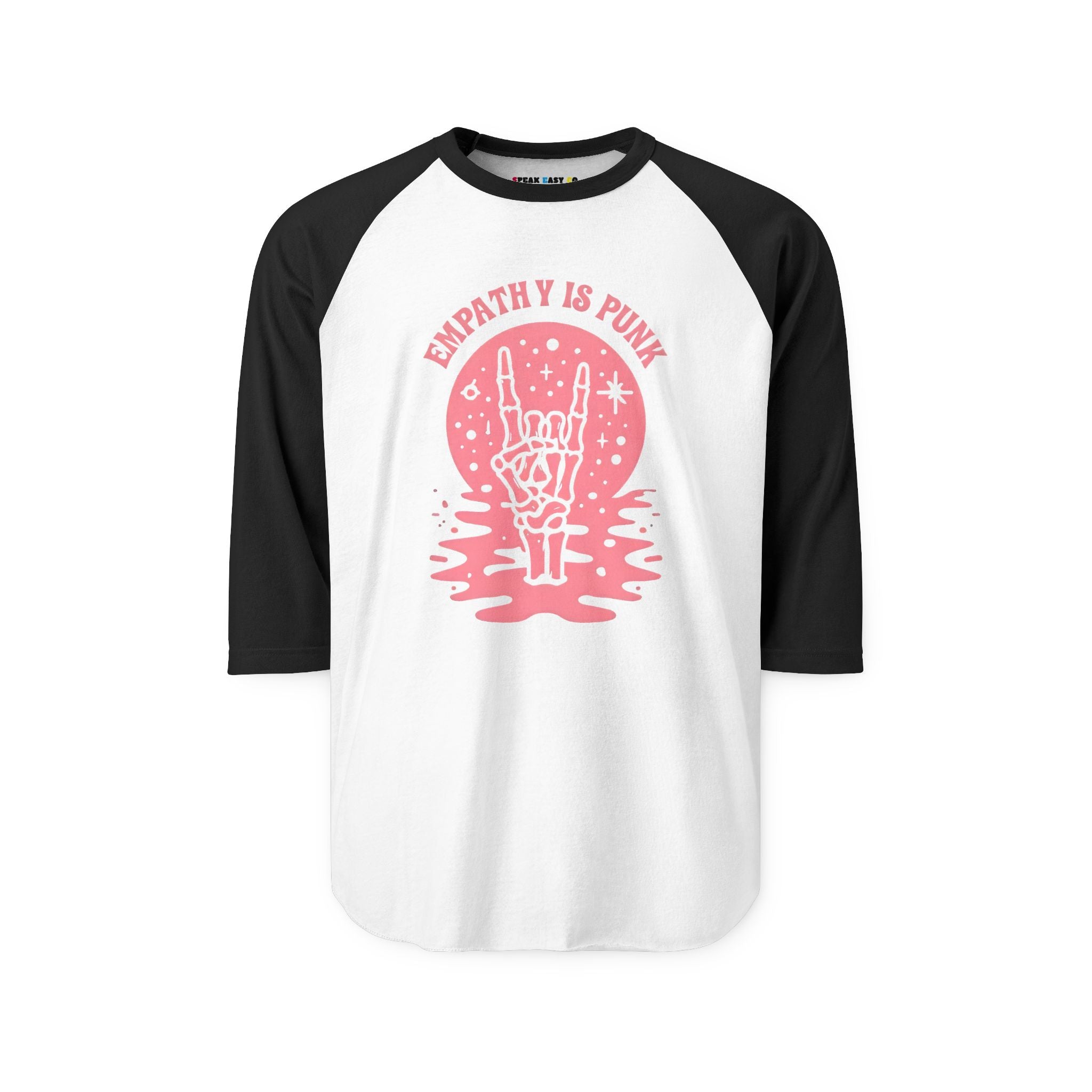 "Empathy Is Punk" 3/4th Sleeve Raglan Shirt
