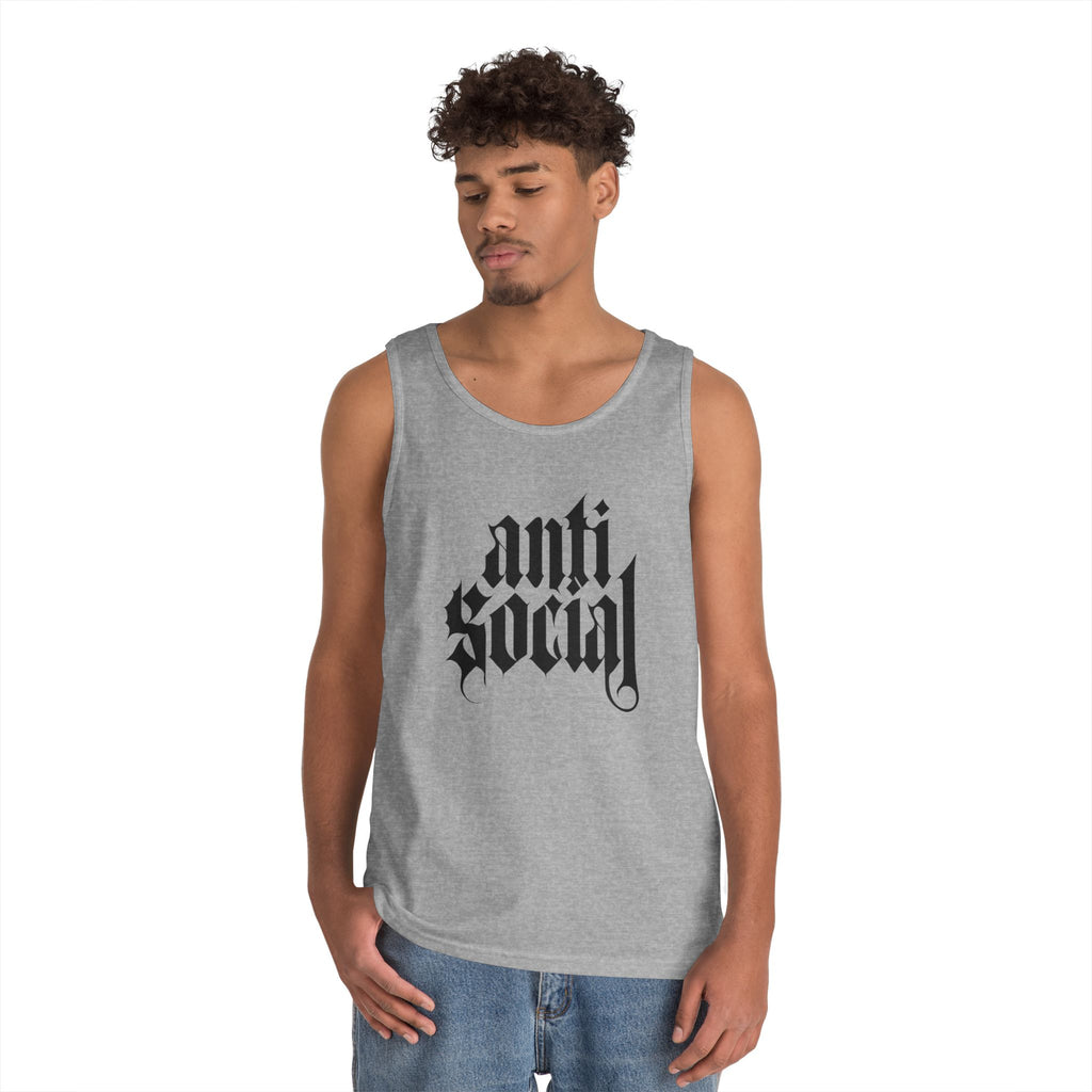 Anti-Social Heavy Cotton Tank Top