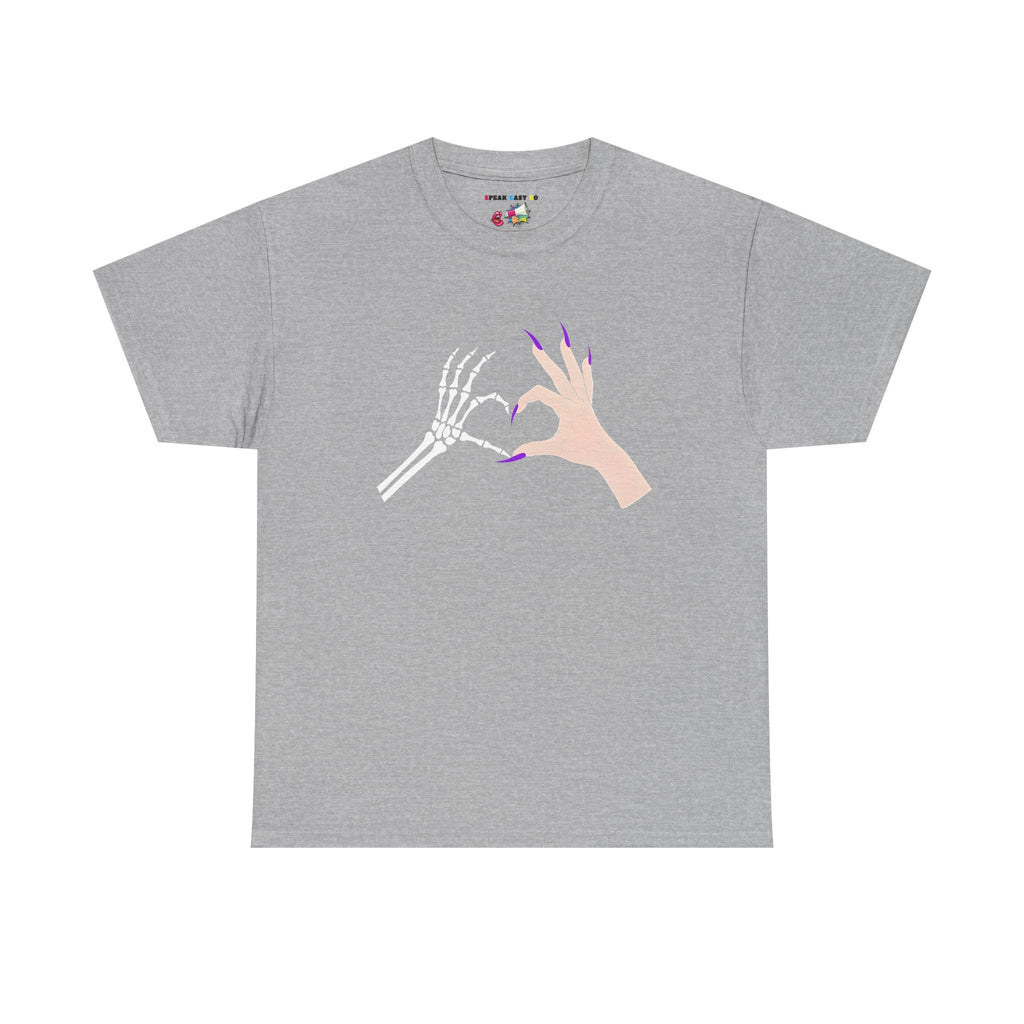 Skeleton Hand Heart Tee