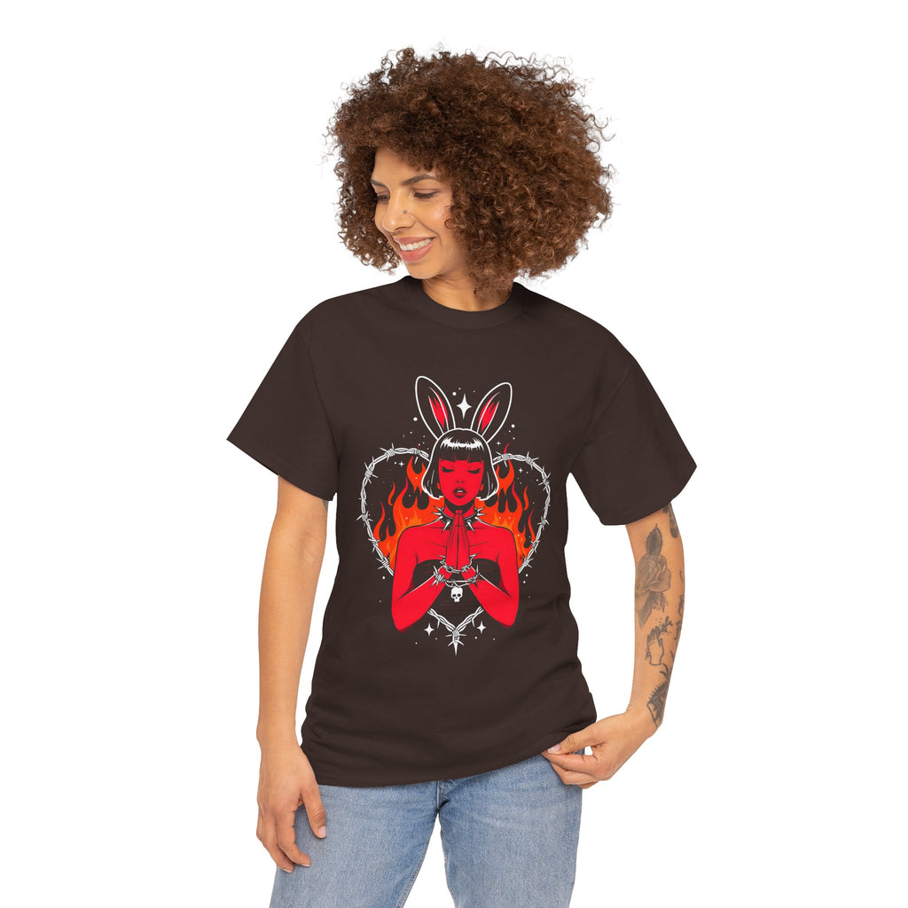Edgy Bunny Heart Tee