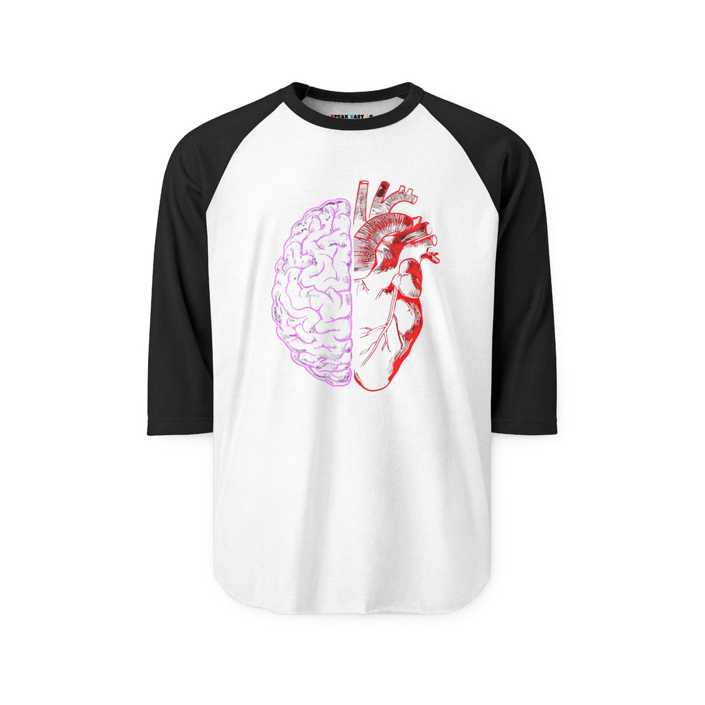 Heart & Brain 3/4th Sleeve Raglan Shirt