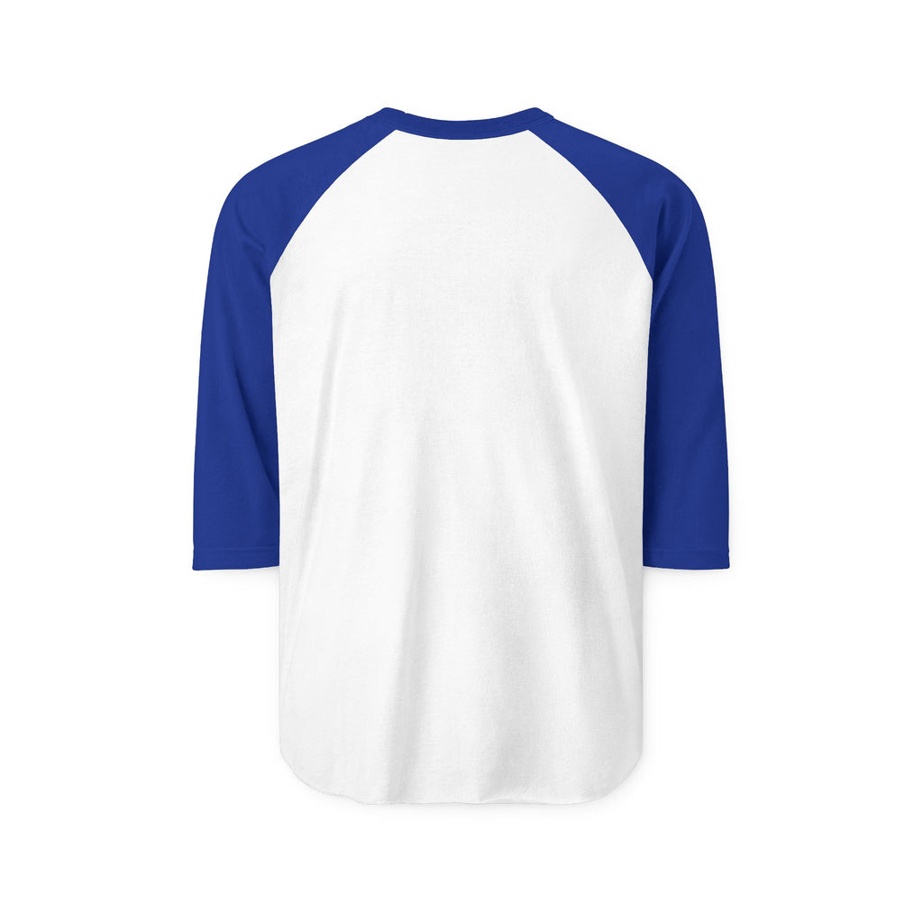 Damaged Graphic Raglan Three-Quarter Sleeve Tee