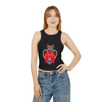 Edgy Bunny Heart Cropped Tank