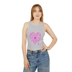 Spiderweb Heart Cropped Tank