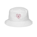Spiderweb Heart Embroidered Bucket Hat