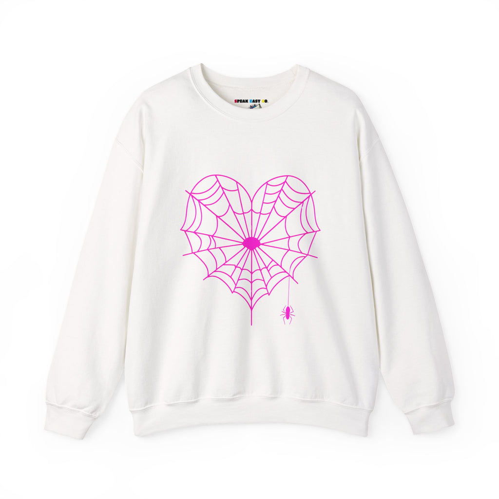 Spiderweb Heart Crewneck Sweatshirt