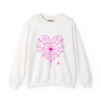 Spiderweb Heart Crewneck Sweatshirt