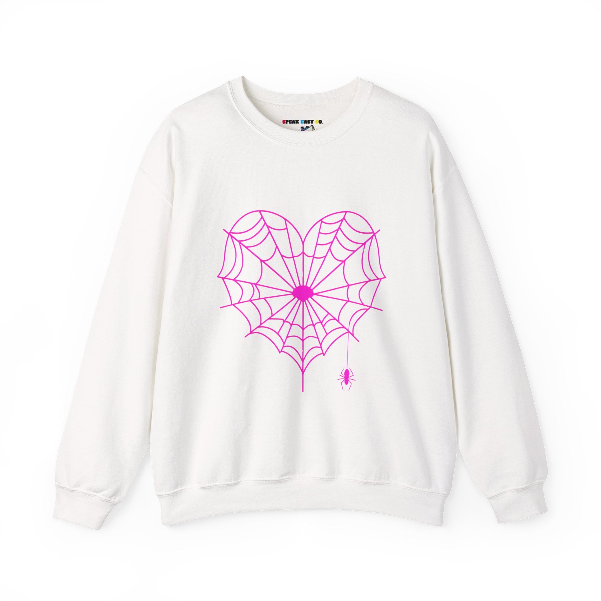 Spiderweb Heart Crewneck Sweatshirt