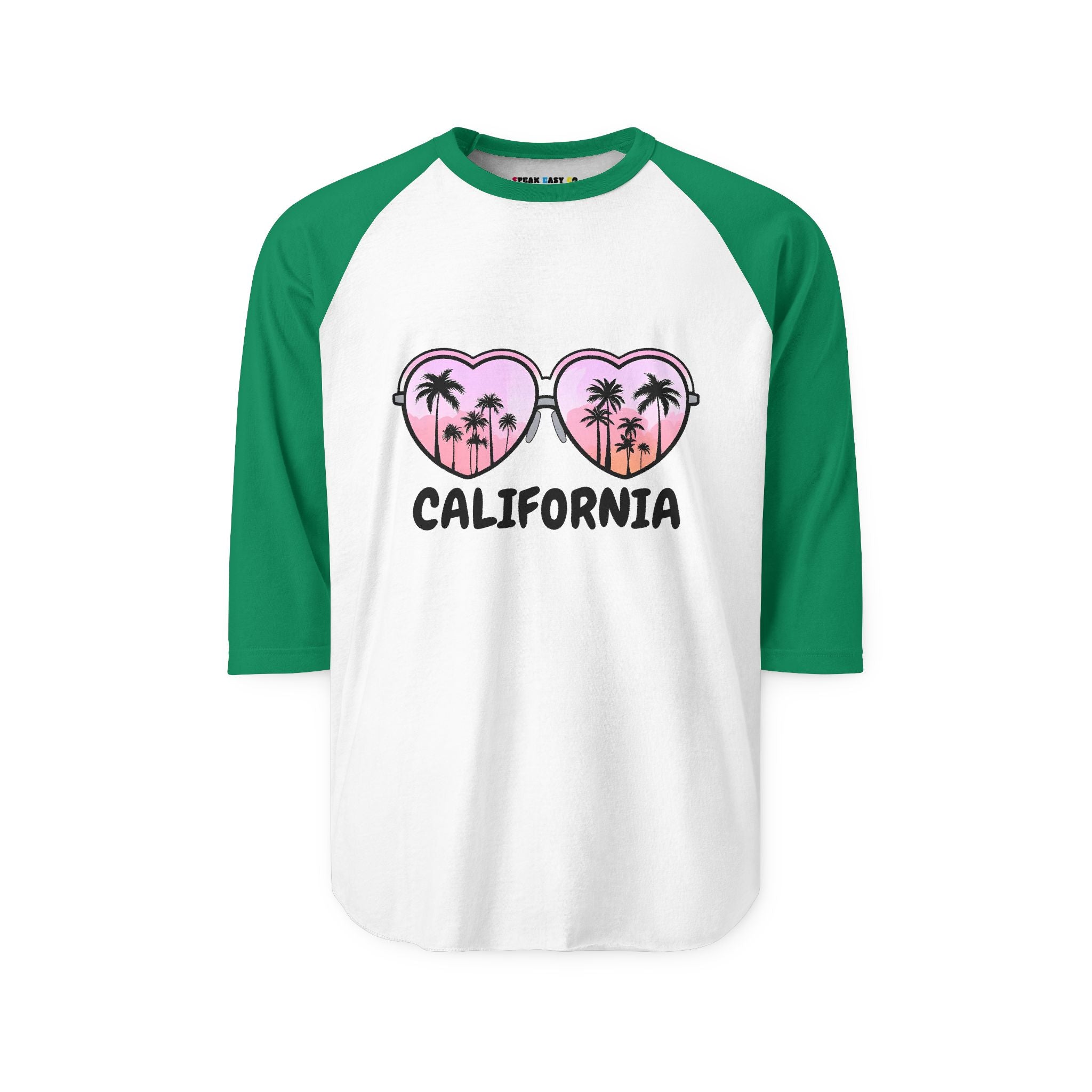 California Glasses 3/4th Sleeve Raglan Shirt