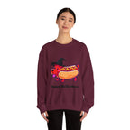 "Happy Hallo-Ween" Hotdog Costume Crewneck Sweatshirt