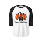 "Happy Hallo-Ween" Hotdog Witches 3/4th Sleeve Raglan Shirt