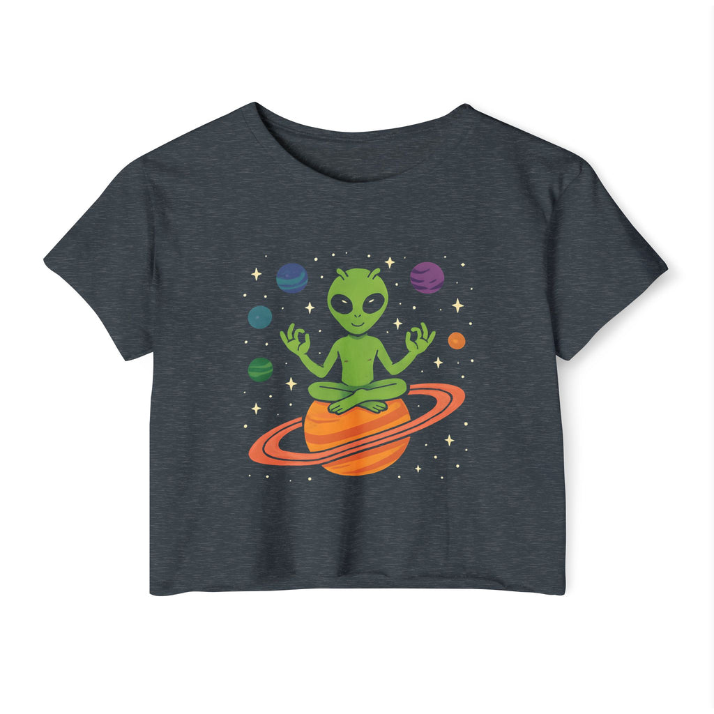 Galactic Alien Cropped Tee