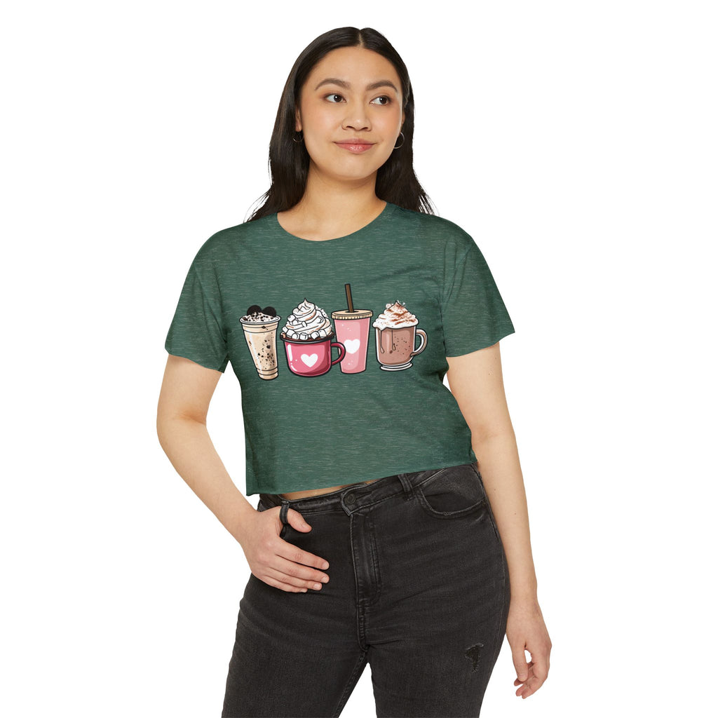 Coffee Lovers Cropped Tee