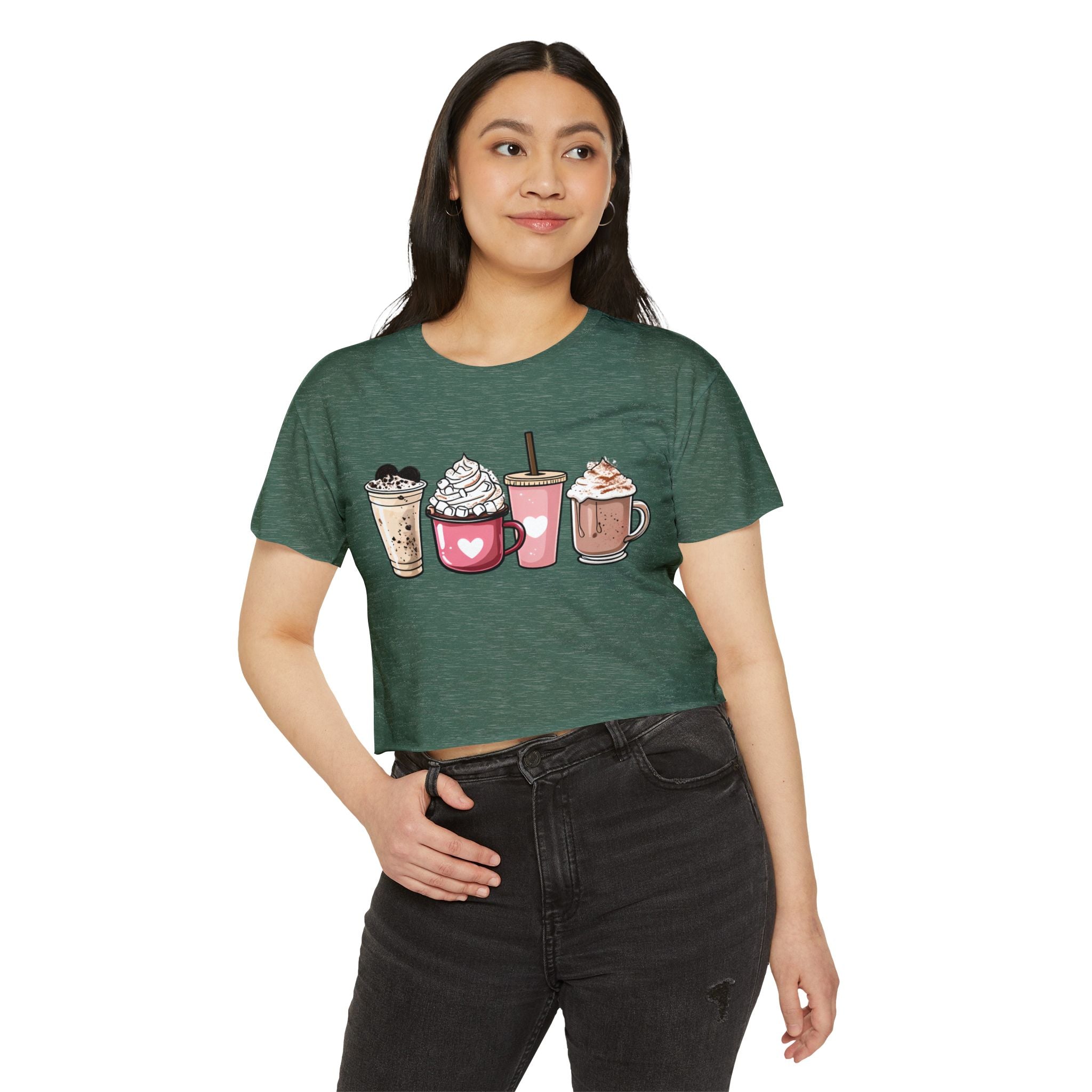 Coffee Lovers Cropped Tee