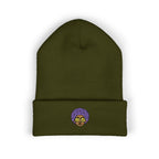 Afro Embroidered Cuffed Beanie