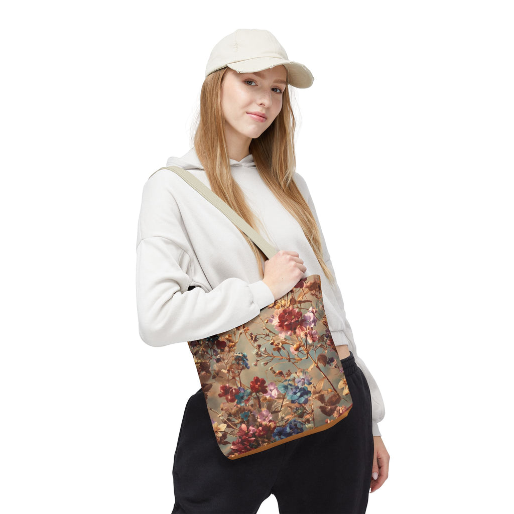 Floral Print Tote Bag