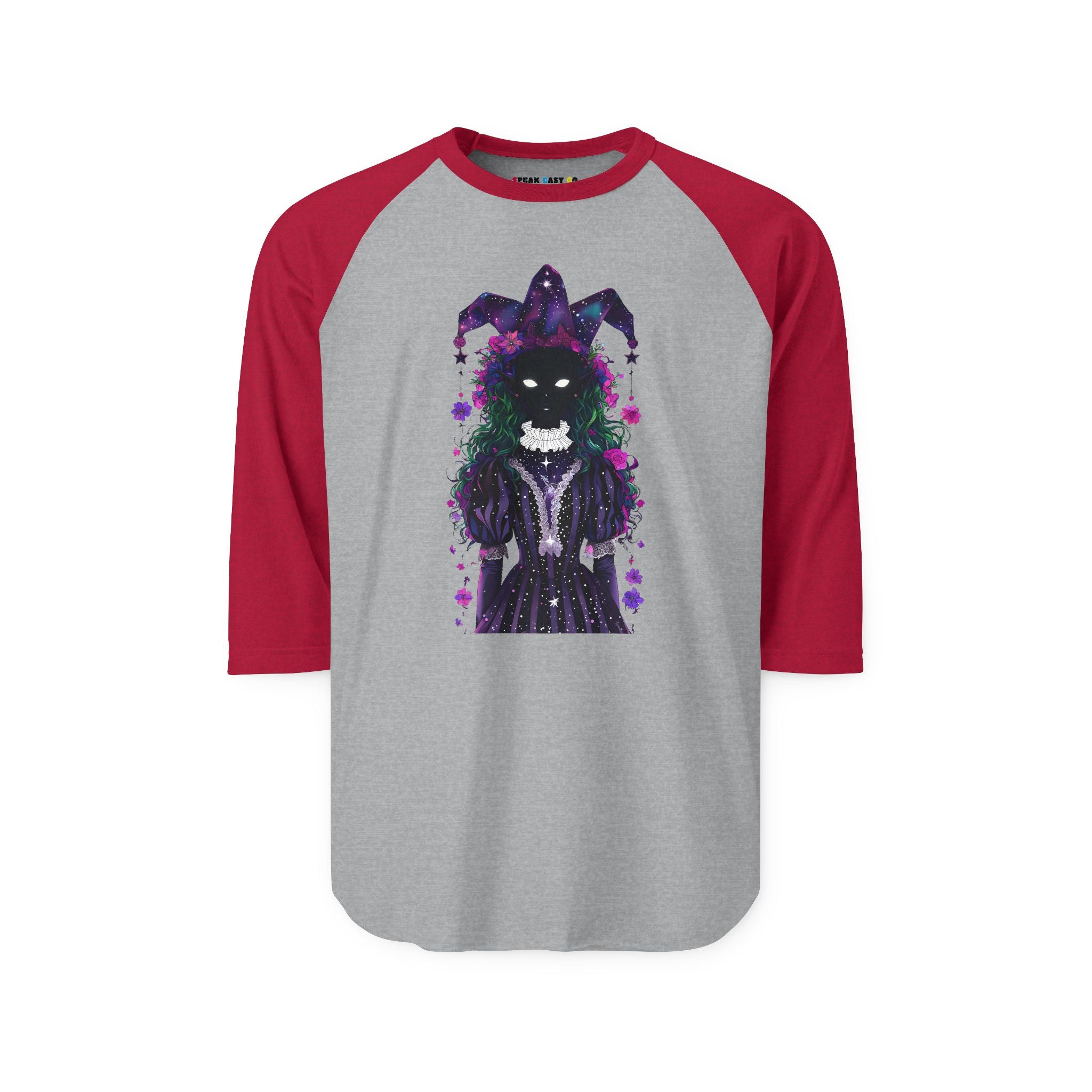 Mystical Joker 3/4th Sleeve Raglan Shirt