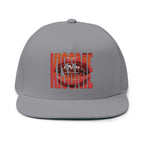 "Kiss Me" Embroidered Flat Bill Cap