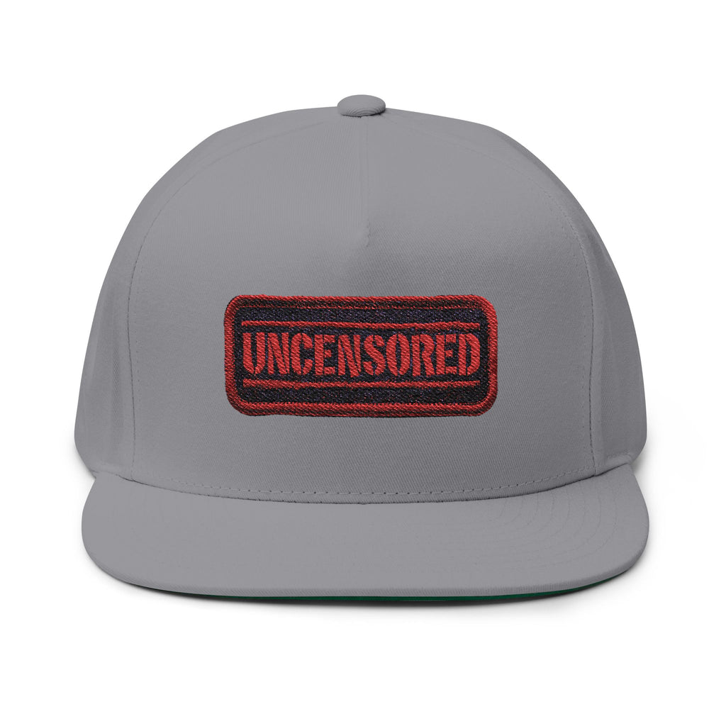 Uncensored Embroidered Flat Bill Cap
