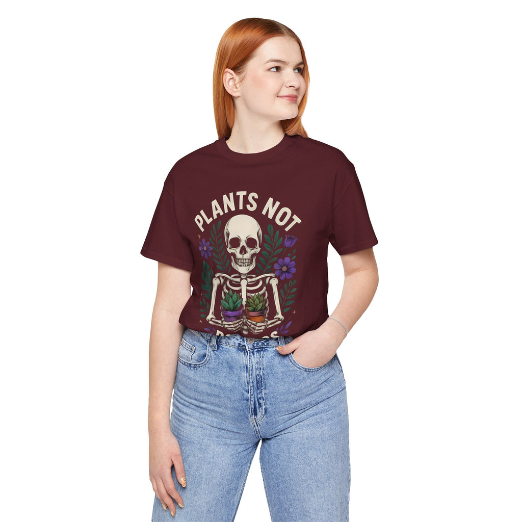 Plants Not Politics Skull Tee