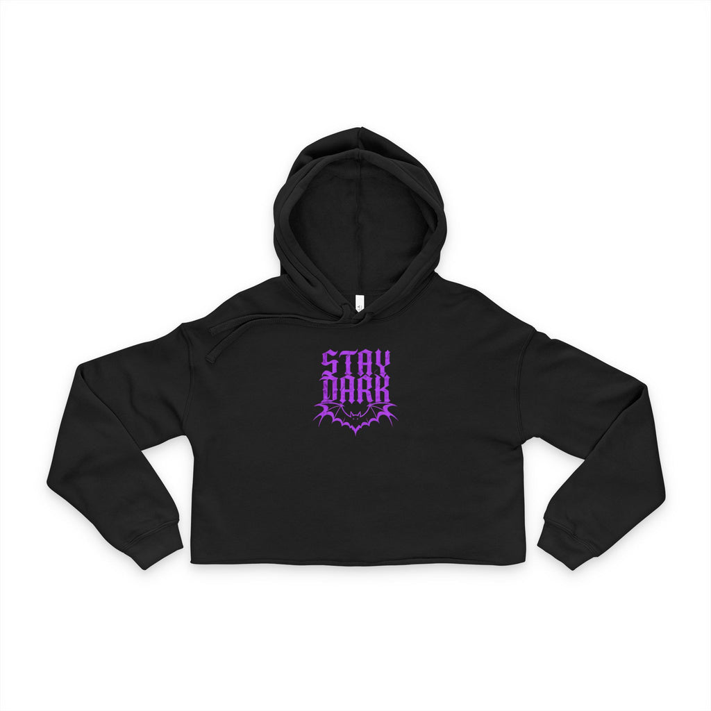 "Stay Dark" Cropped Hoodie