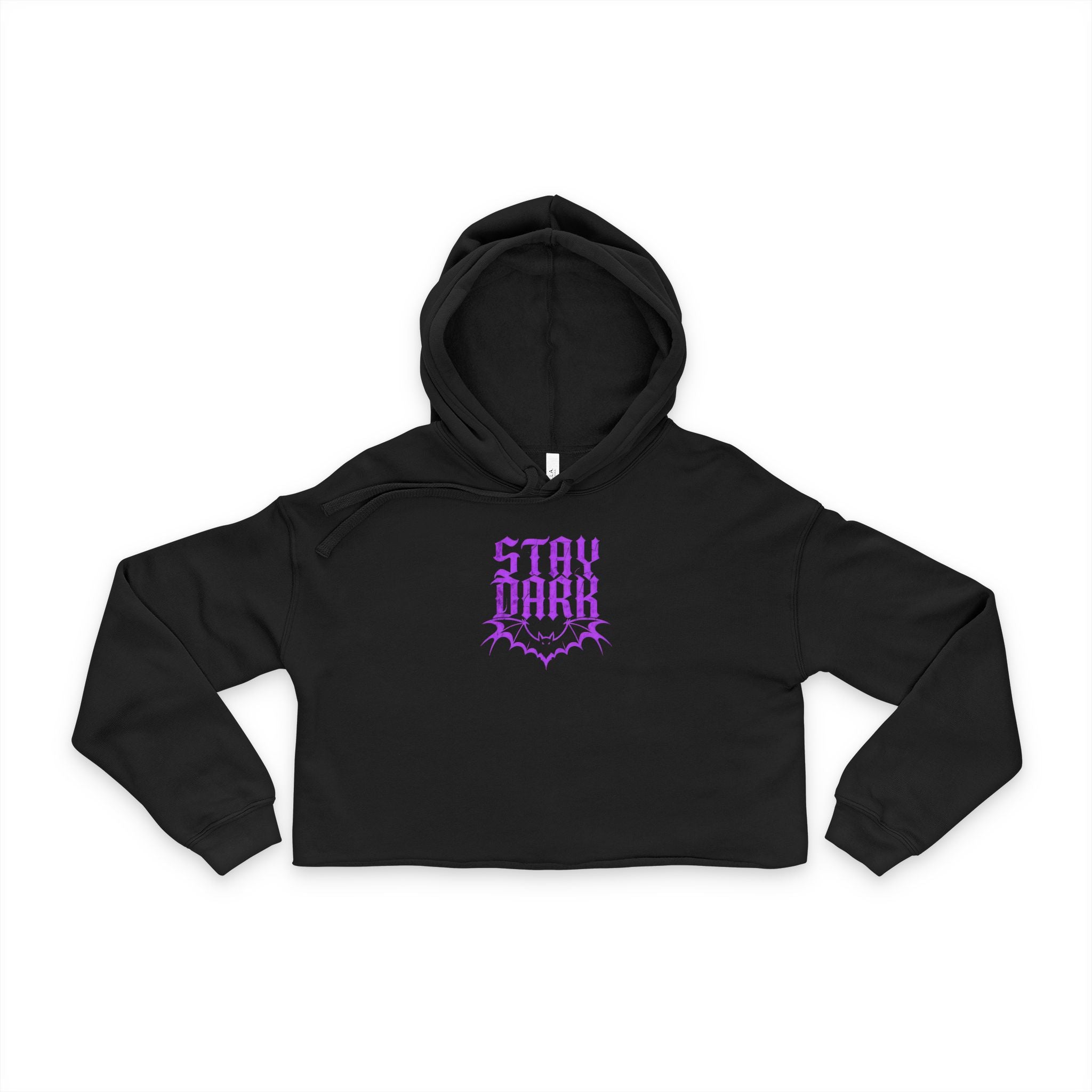"Stay Dark" Cropped Hoodie
