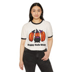 "Happy Hallo-Ween" Hotdog Witches Ringer Tee