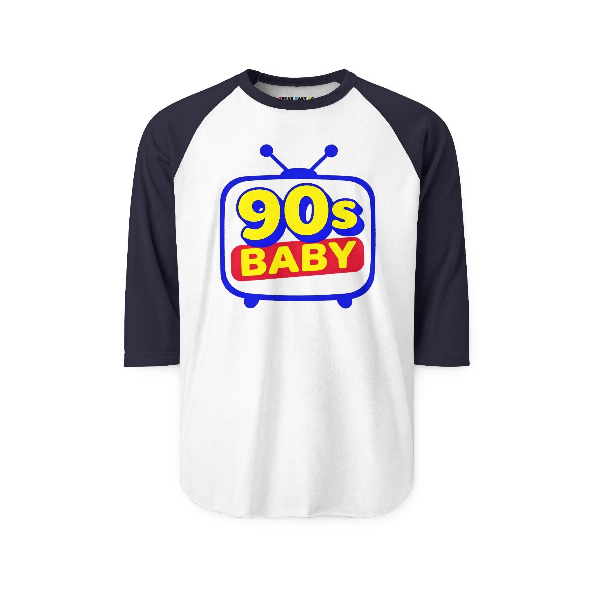 90s Baby Three Quarter Sleeve Raglan T-Shirt