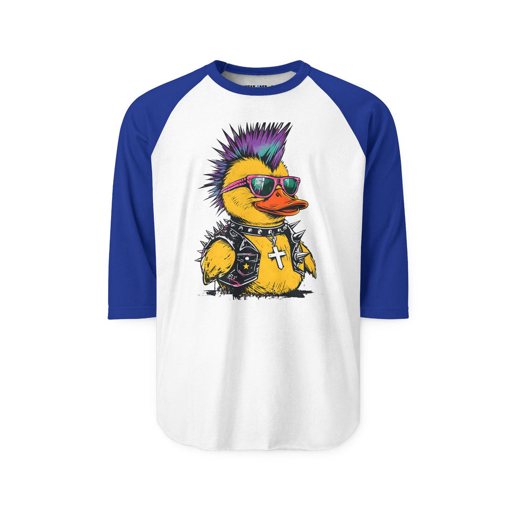 Punk Duck Raglan Three-Quarter Sleeve Tee